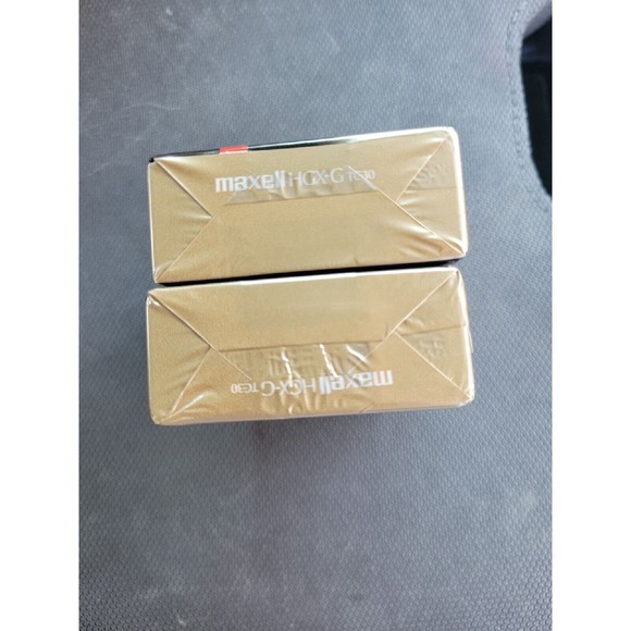 Lot of 2 New Sealed Maxwell VHS-C TC-30 HGX-Gold Premium High Grade Video Tapes - Picture 3 of 4